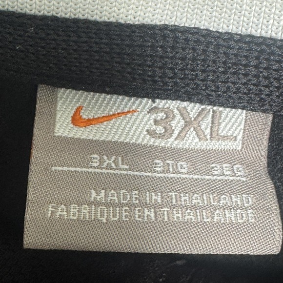 Nike Air Track Jacket Mens 3XL Black Full Zip Striped Rib Collar Cuffs Piping - Picture 5 of 12